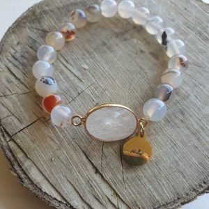 Amazoniet armband met een midden stuk