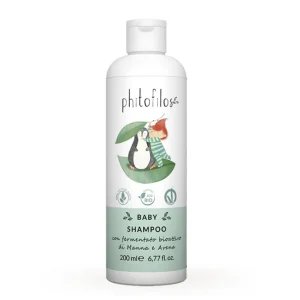 Biologische Phitofilos baby shampoo – zacht reinigend – met bioactieve extracten – haar en lichaam 200ml