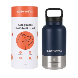 Flufz BuddyBottle™ – 3-in-1 Honden Drinkfles & Voerbak – 900ml