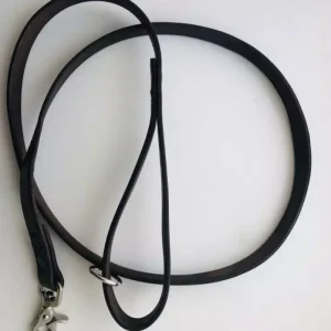 PRIDE Sterke zwarte leren hondenriem