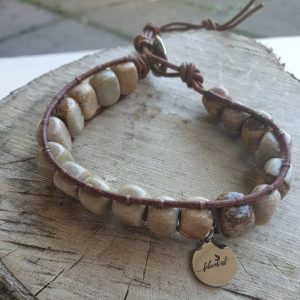 Lace Jaspis met leer