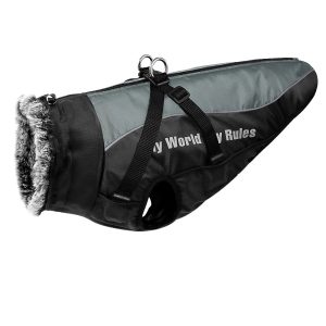 TrekToast Warme Hondenjas Met Harnas – Waterdicht Winterjack Voor Grote Honden