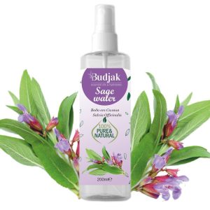Biologische Salie bloemwater – Salvia officinalis – vermooide huid – anti-oxidant – huid en haar verzorging 250ml
