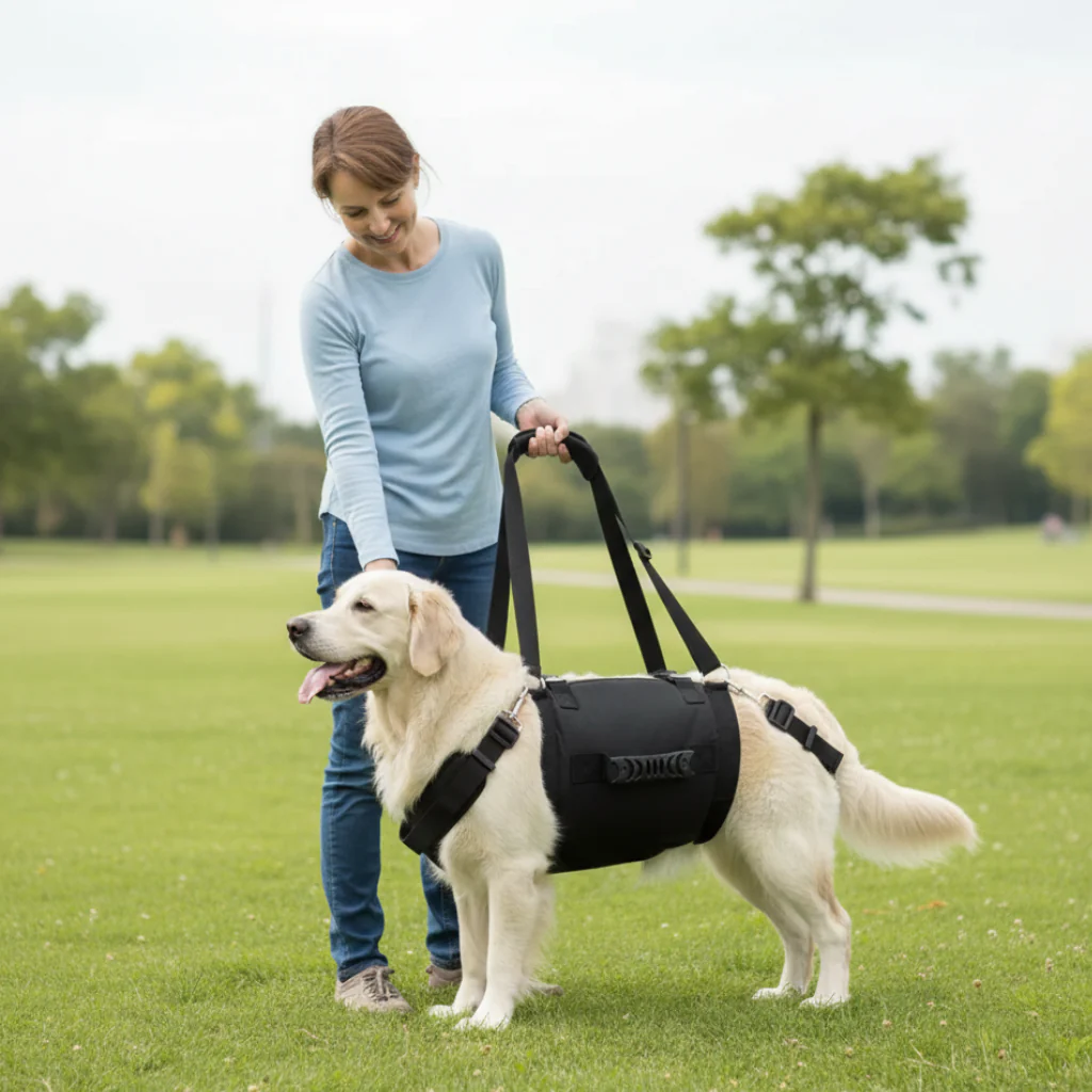 StepUp Sling Tilharnas – Mobiliteitshulp Voor Trappen & Auto Voor Oudere Honden - Afbeelding 3