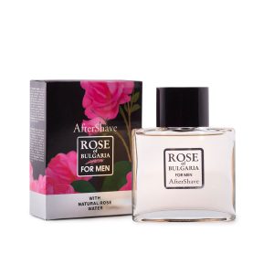 Natuurlijke Aftershave met Bulgaarse rozen olie – subtiele rozen heren geur – kalmeert de huid – anti-oxidant 100ml