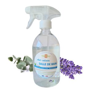 100% Plantaardige Marseille Badkamer spray reiniger LAVENDEL – ontkalkt  – ontsmet – Marseille zeep 500ml