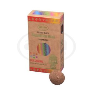 Handgemaakte wierook bolletjes met 7 CHAKRA´S – Geactiveerde ontsmettingsbommen – 8 bolletjes