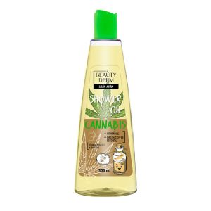 Zijdezachte Douche olie – Cannabis – groene thee – vitamine C – uiterste zachte douche schuim olie 300 ml
