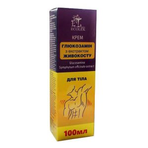 Lichaam creme met Glucosamine met Smeerwortelextract – reumatische problemen- tegen breuk 100ml