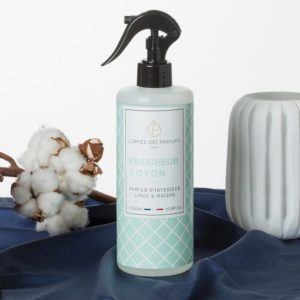 Biologische Franse Interieur Spray – Linnen spray – KATOEN FRISHEID – amandel – bloemig – muskus 500ml