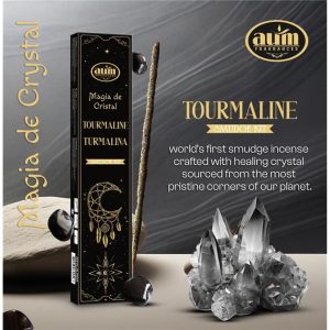 2 pakketen Handgemaakte wierook sticks met TOERMALIJN  edelsteen gratis – energie – aura – kracht 20gr
