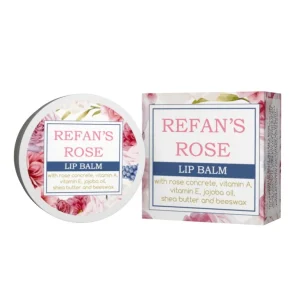 Refan biologische rozenolie lippenbalsem – verzacht de droge huid van de lippen – Bulgarije rozenolie 5ml