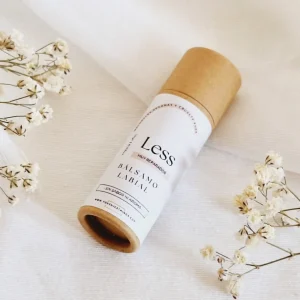 Biologische veganistische geurvrij Lippenbalsem – LESS – shea en cacao boter – calendulla – rozenbottel olie 15gr