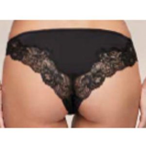 Magic Dream Italiaanse slip met kant en elastaan ZWART, Maat M