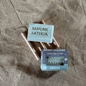 2 stuks Biologische Marseille Zeep en shampoo met biologische olijfolie en groene klei – gecombineerde tot vette huid 2x100gr