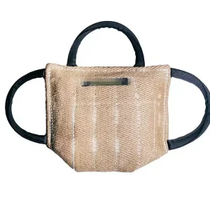 PRIDE Plat bijtkussen met 3 handvatten Jute