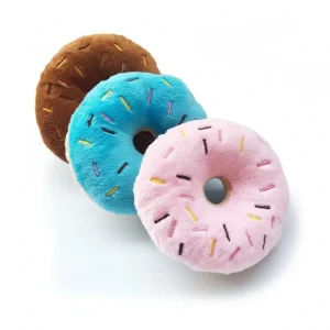 Zacht Donut Hondenspeeltje met Pieper – Pluche