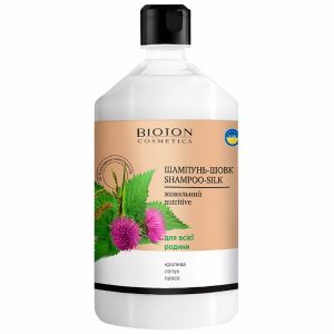 Puur Voedend shampoo voor zijde haar met glans – Brandnetel – klis – gierst – 1000ml