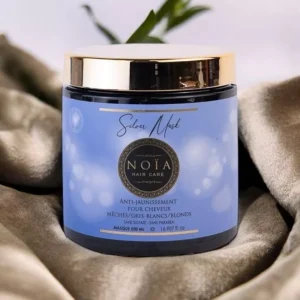 Noïa Luxe Professionele ZILVER Haar masker – volle kleuren – grijs en blond haar – arganolie en aloe vera 500ml