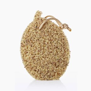 2 stuks Exfoliërende natuurlijke sponzen met olijfpitten voor lichaam – gevoelige huid 2 stuks