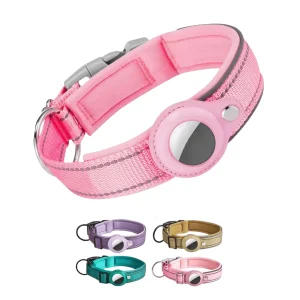 Sterke Reflecterende Airtag Hondenband