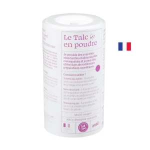 Eco Franse Talkpoeder – verzacht irritaties – baby huid – absorberende eigenschappen – gevoelige huid 300gr