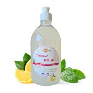 100% Plantaardige Marseille Toilet gel reiniger MUNT – reinigt – ontkalkt – ontgeurt de WC- Marseille zeep 500ml